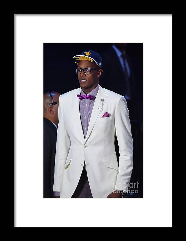 Nba Pro Basketball Framed Print featuring the photograph Myles Turner by Jesse D. Garrabrant