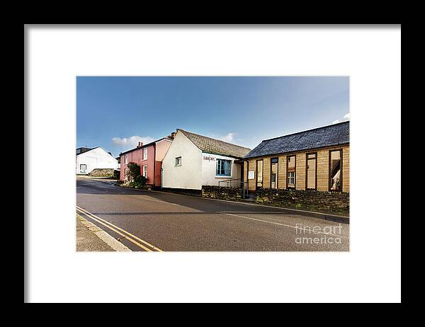 Mylor Parish Hall Framed Print featuring the photograph Mylor Parish Hall and Mylor Surgery by Terri Waters