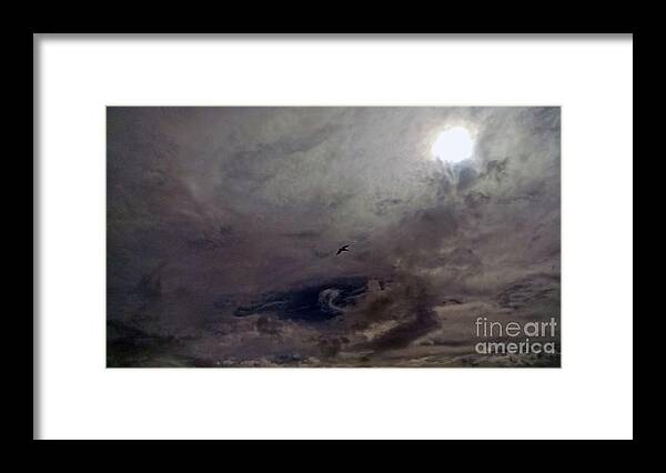 Mystery Framed Print featuring the photograph Mystery Sky by Roberta Byram