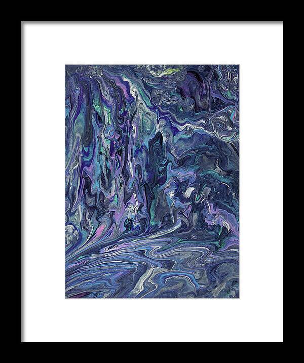 Acrylic Framed Print featuring the painting Mystical Haze by Tessa Evette