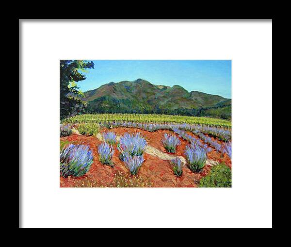 Affair Framed Print featuring the painting Napa by Nancy Shuler
