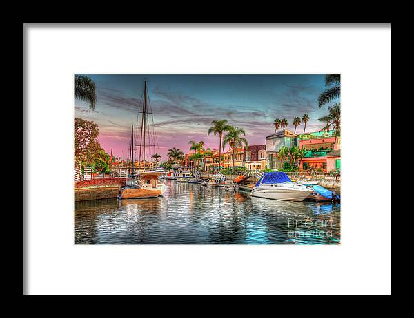 Naples Canals Framed Print featuring the photograph Naples Canal Treasure Island by David Zanzinger