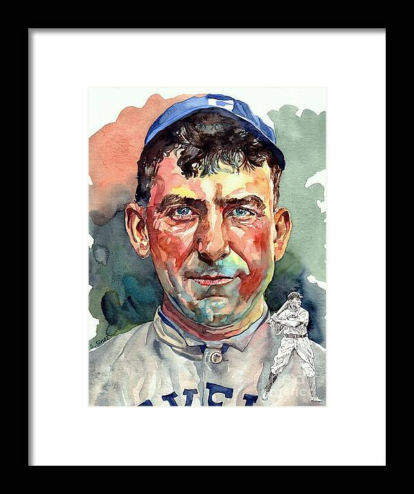 Napoléon Nap Lajoie Framed Print featuring the painting Napoleon Nap Lajoie by Suzann Sines