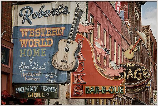 Nashville Broadway Honky Tonks by Stephen Stookey