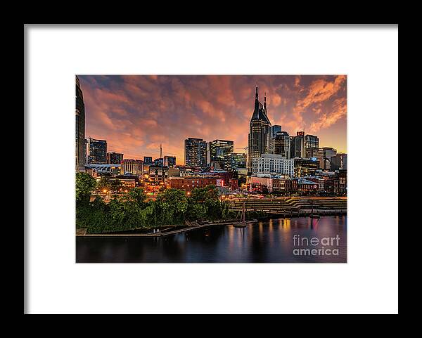 Nashville Framed Print featuring the photograph Nashville Lights by Shelia Hunt