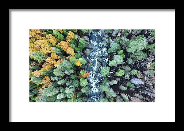 Aerial Framed Print featuring the photograph Natural Fire Lines by Devin Wilson