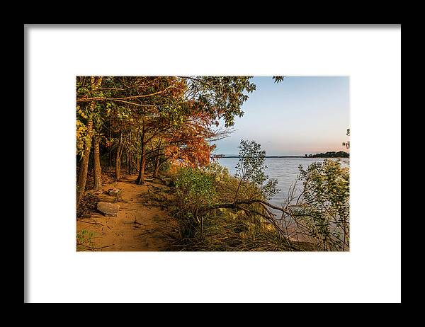 Sunset Framed Print featuring the photograph Nature's Path by Rachel Morrison