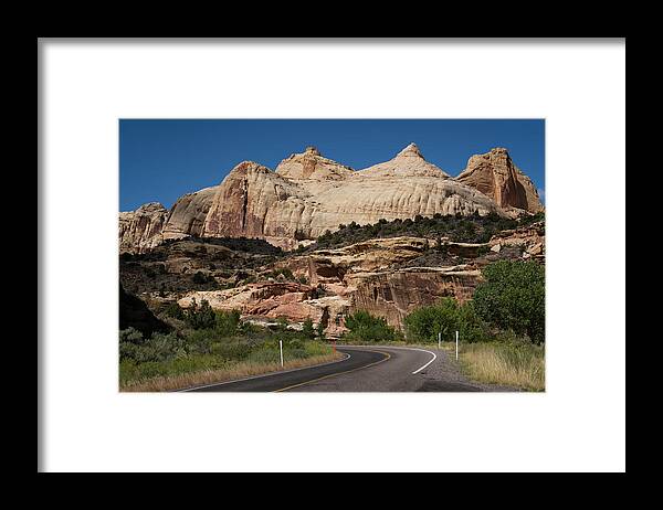 Capitol Reef National Park Framed Print featuring the photograph Navajo Dome Formation by Lucinda Walter
