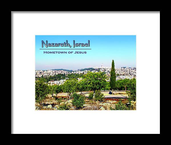 Nazareth Framed Print featuring the photograph Nazareth, Israel by Brian Tada