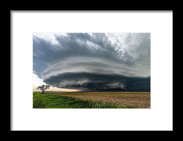 Storms Framed Print featuring the photograph Nebraska Mothership by Marcus Hustedde