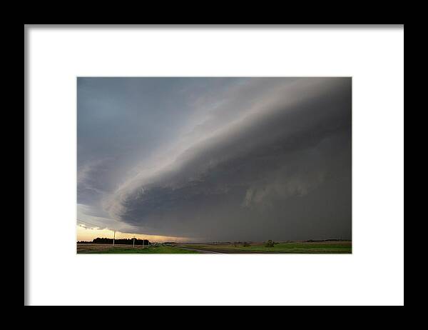 Nebraskasc Framed Print featuring the photograph Nebraska Thunderstorm Eye Candy 013 by NebraskaSC