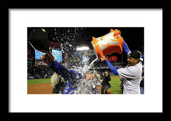 Salvador Perez Diaz Framed Print featuring the photograph Ned Yost by Al Bello