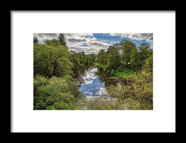 Reflection Framed Print featuring the photograph Nehalem River by Loyd Towe Photography
