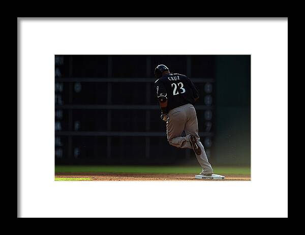 Following Framed Print featuring the photograph Nelson Cruz by Stacy Revere