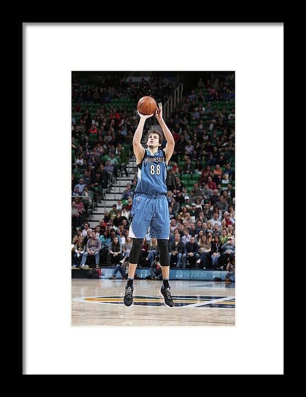 Nba Pro Basketball Framed Print featuring the photograph Nemanja Bjelica by Melissa Majchrzak