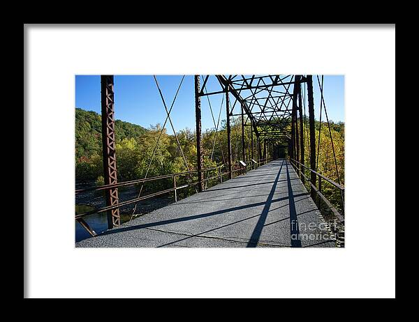 Obed Wild And Scenic River National Park Framed Print featuring the photograph Nemo Bridge 5 by Phil Perkins