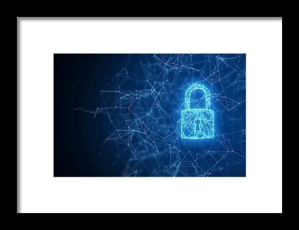 Internet Framed Print featuring the photograph Network security by Yuichiro Chino