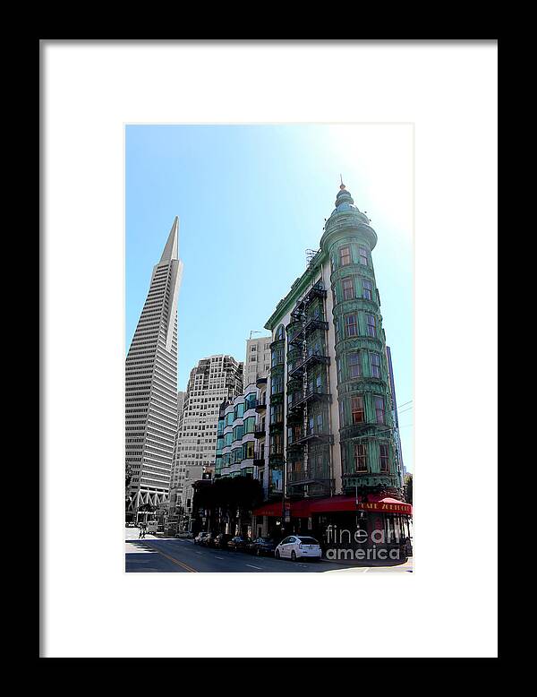 Buildings Framed Print featuring the photograph New and Old by Katherine Erickson