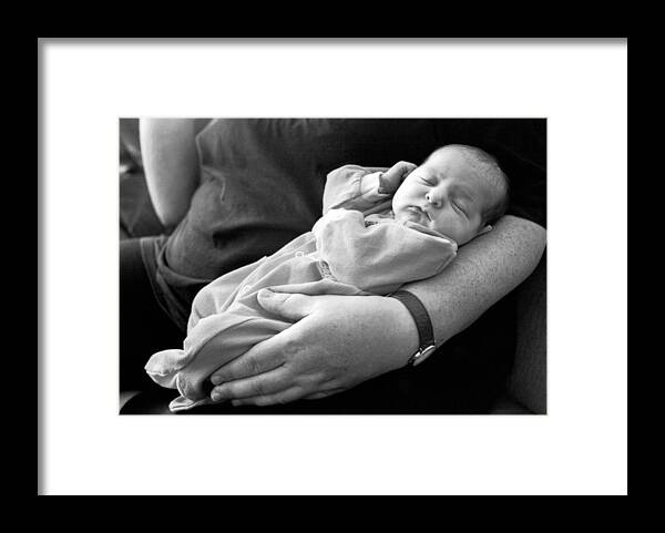 Tranquility Framed Print featuring the photograph New Baby Born by Dubi Roman