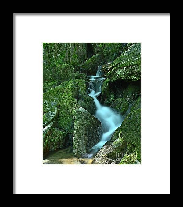 Waterfalls Framed Print featuring the photograph New Hampshire Waterfalls by Steve Brown