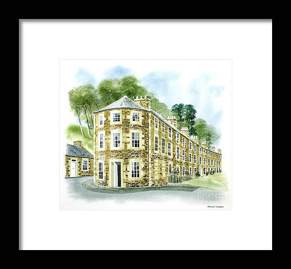 Ronald Maddox Framed Print featuring the painting New Lanark by Ronald Maddox