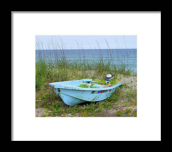 Ocean Scene Framed Print featuring the photograph New Planter by Mike McGlothlen