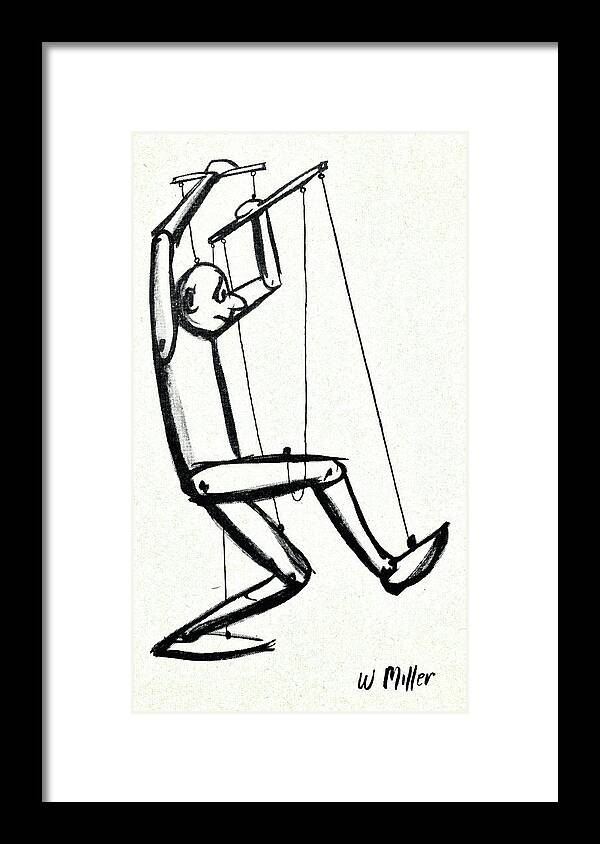 Captionless Framed Print featuring the drawing New Yorker January 26, 1963 by Warren Miller