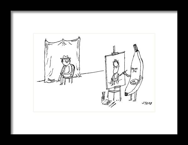 A26675 Framed Print featuring the drawing New Yorker September 12, 2022 by Edward Steed