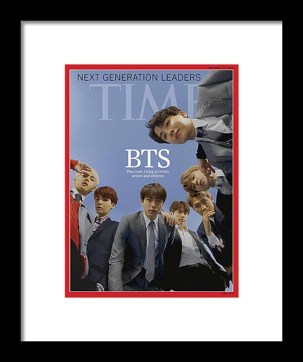 Ngl Framed Print featuring the photograph Next Generation Leaders 2018 - BTS by Photograph by Nhu Xuan Hua for TIME