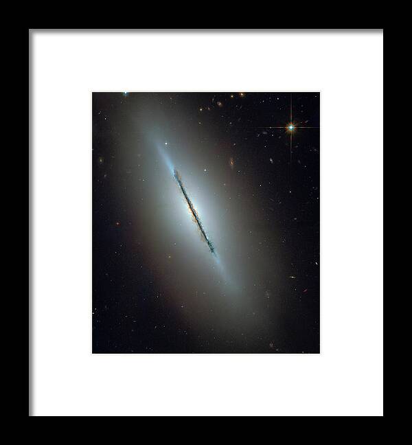 Ngc 5866 Framed Print featuring the photograph Ngc 5866 by Mango Art