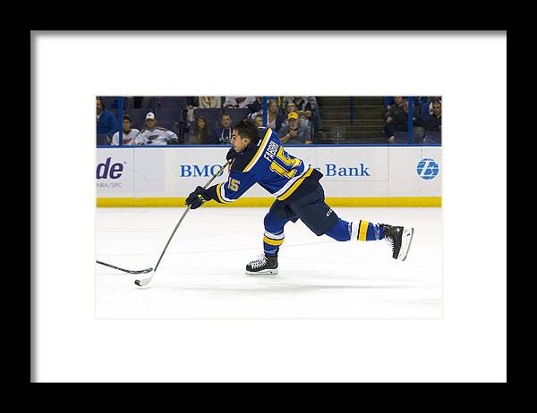 National Hockey League Framed Print featuring the photograph NHL: NOV 06 Avalanche at Blues by Icon Sportswire