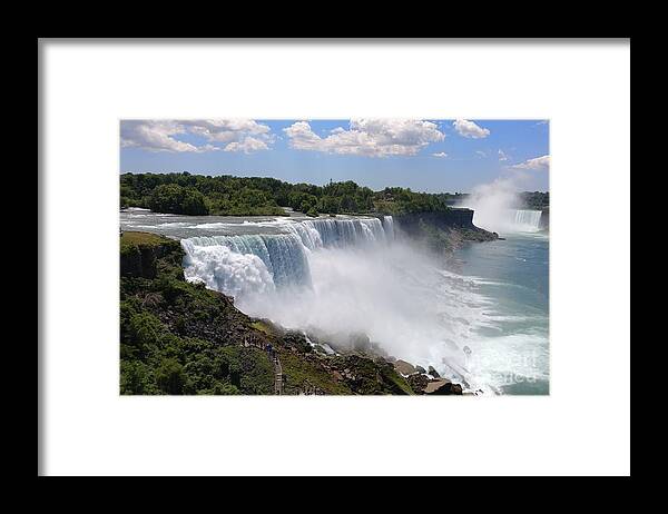 Niagra Falls Framed Print featuring the photograph Niagra by Elena Pratt