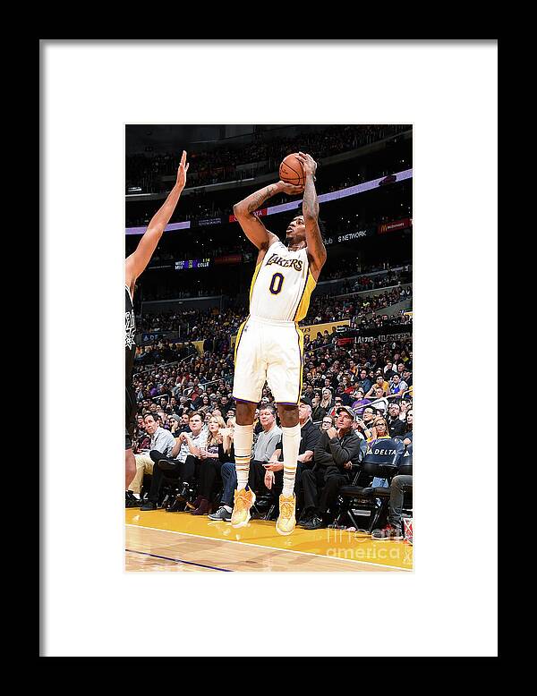 Nick Young Framed Print featuring the photograph Nick Young by Andrew D. Bernstein