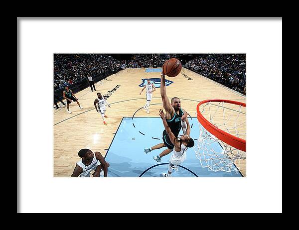 Nicolas Batum Framed Print featuring the photograph Nicolas Batum by Joe Murphy