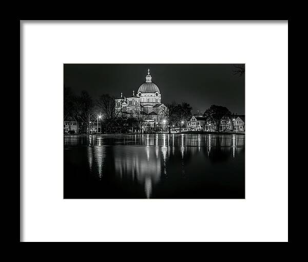 St. Josephat Basilica Framed Print featuring the photograph Night Light by Kristine Hinrichs