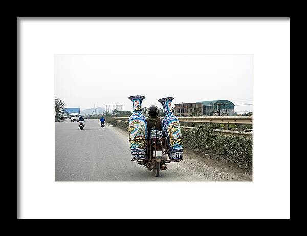 Ninh Binh Framed Print featuring the photograph Ninh Binh Vietnam by Feifei Cui-Paoluzzo