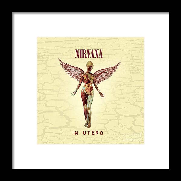 Nirvana Framed Print featuring the photograph Nirvana Utero album cover by Action