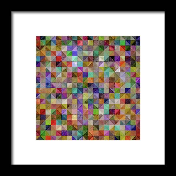 Abstract Framed Print featuring the digital art No. 1026 by Jon Woodhams