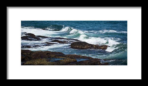 Seascape Framed Print featuring the photograph No Analysis Needed by Linda Bonaccorsi