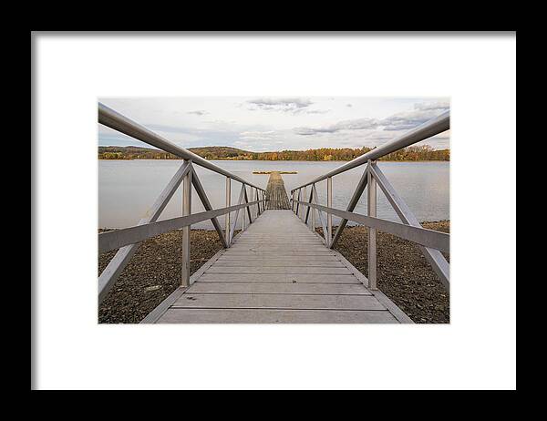 Spruce Run State Park Framed Print featuring the photograph No Boats Today by Kristopher Schoenleber