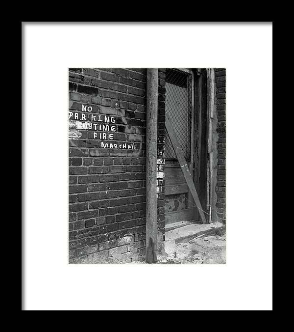 Atlanta Framed Print featuring the photograph No Parking by John Simmons