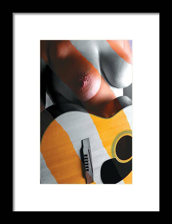Breasts Framed Print featuring the photograph No Strings Attached-Stripped out by Tom Baptist