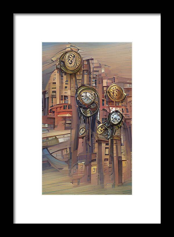 Richard Reeve Framed Print featuring the digital art No Time Left by Richard Reeve