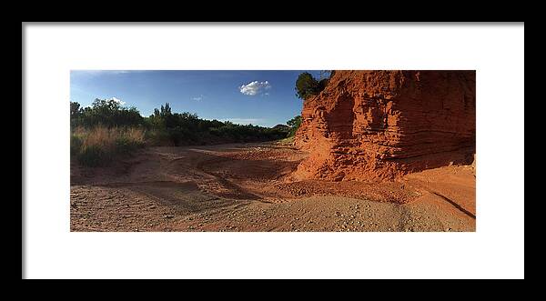 Richard E. Porter Framed Print featuring the photograph No Water Here, Caprock Canyons State Park, Texas by Richard Porter