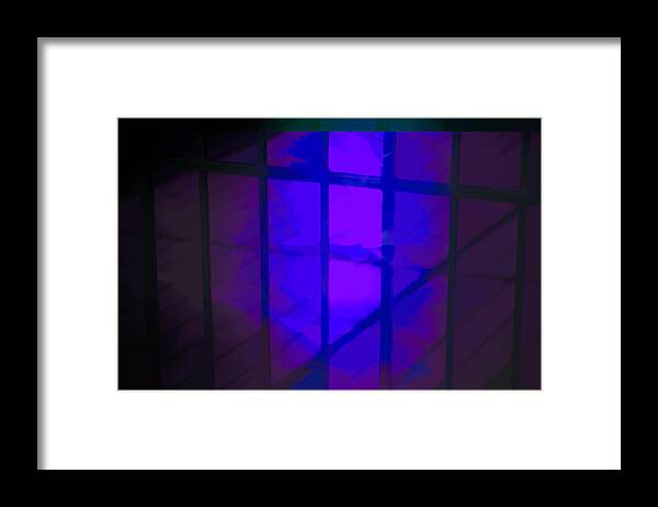 Purple Framed Print featuring the photograph No way out by Jim Signorelli