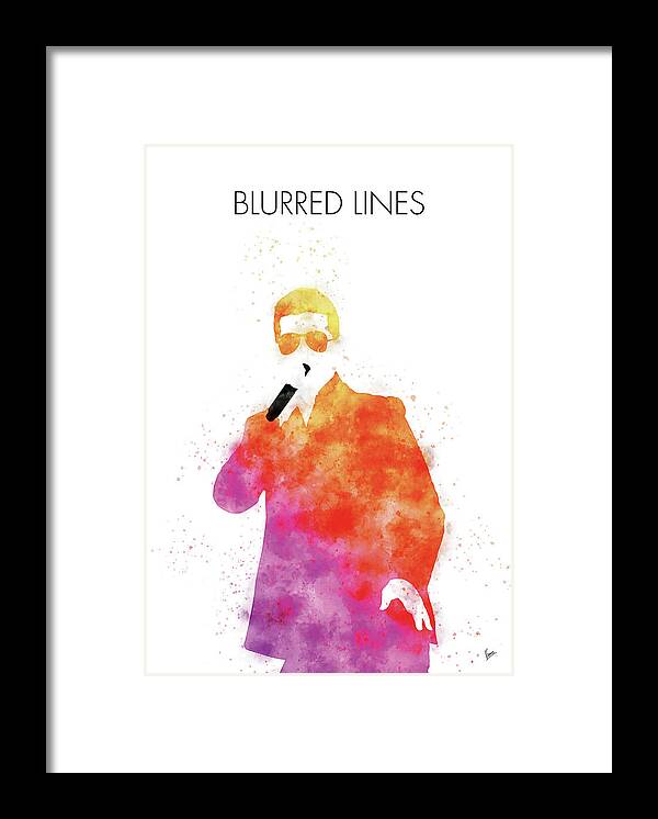 Robin Framed Print featuring the digital art No055 MY ROBIN THICKE Watercolor Music poster by Chungkong Art