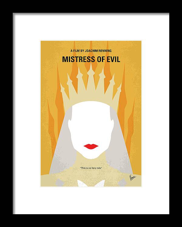 Maleficent 2 Framed Print featuring the digital art No1199 My Maleficent 2 minimal movie poster by Chungkong Art