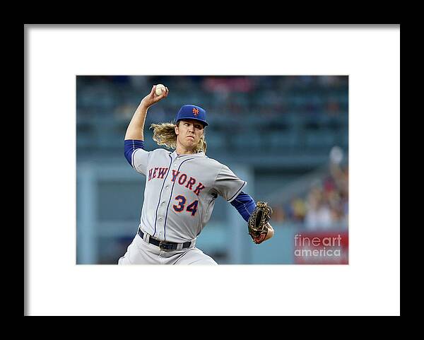 Game Two Framed Print featuring the photograph Noah Syndergaard by Stephen Dunn