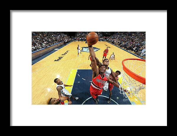 Nba Pro Basketball Framed Print featuring the photograph Noah Vonleh and Jarell Martin by Joe Murphy