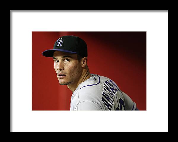 National League Baseball Framed Print featuring the photograph Nolan Arenado by Christian Petersen